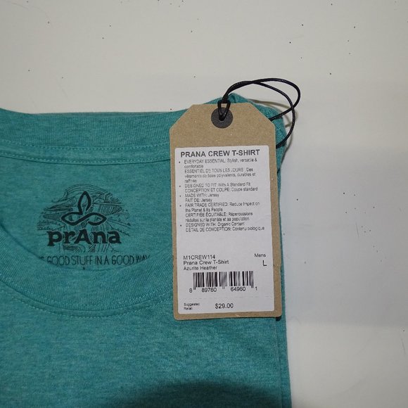 Prana Crew T-Shirt NWT - Picture 4 of 6